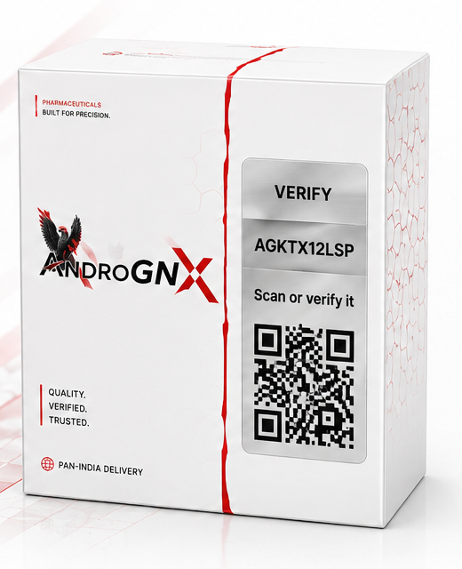 AndroGNX pack with verification code and QR label